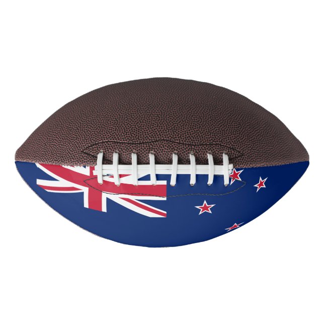 Amerikanischer Fußball unter der Flagge Neuseeland Football (Vorderseite)