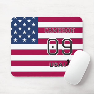 Amerikanischer Fußballathlet Personalisierte Stern Mousepad