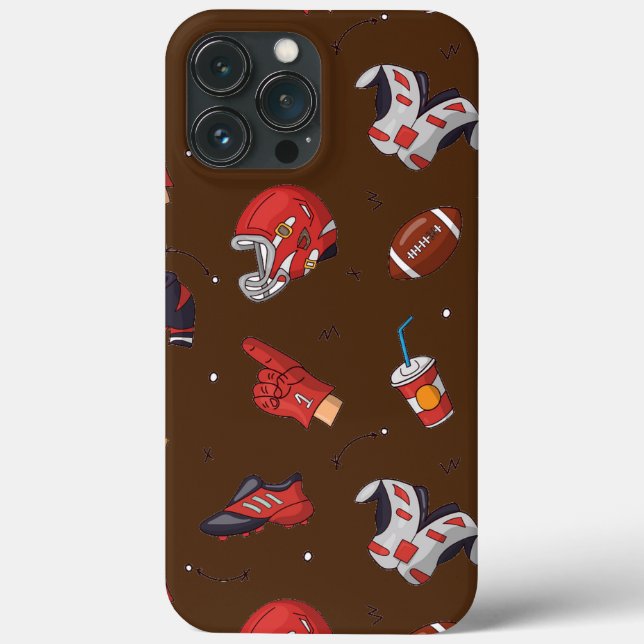 Amerikanischer Fußballsportliebhaber Case-Mate iPhone Hülle (Rückseite)