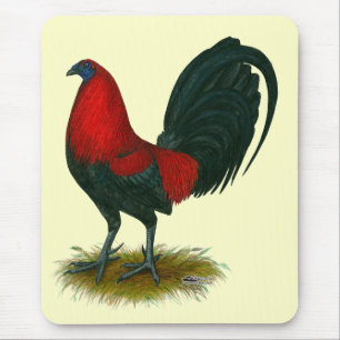 Amerikanischer Gamecock: Braunrot Mousepad