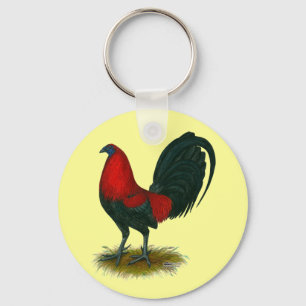 Amerikanischer Gamecock:  Braunrot Schlüsselanhänger