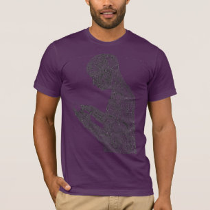 Amerikanischer Gebets-T - Shirt (Aubergine)