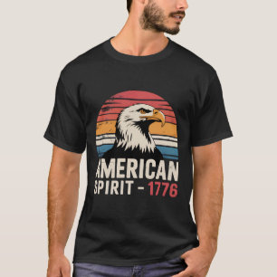Amerikanischer Geist 1776 Patriotisch 4. Juli T-Shirt