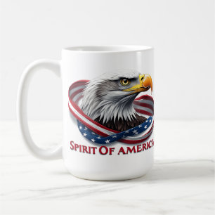 Amerikanischer Geist Amerikanische Flagge Patrioti Kaffeetasse