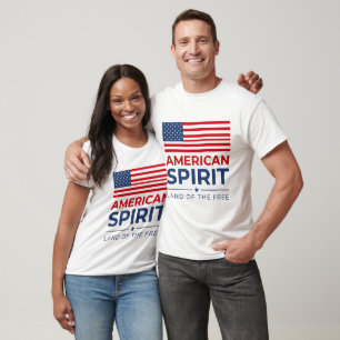 Amerikanischer Geist – Land der Freien Patriotisch T-Shirt
