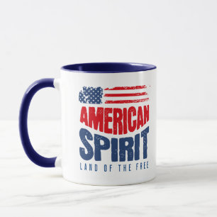 Amerikanischer Geist – Land der Freien Patriotisch Tasse
