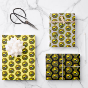 Amerikanischer Goldfink - Originalfotografie Geschenkpapier Set