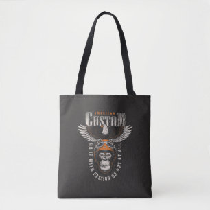 Amerikanischer Gorilla-Motorrad-Vintage-Biker-Adle Tasche