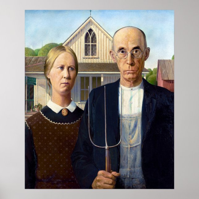 Amerikanischer-Gothic-Plakat Poster (Vorne)