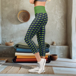 Amerikanischer Grüner Laubfrosch Seeroseblatt Capri Leggings