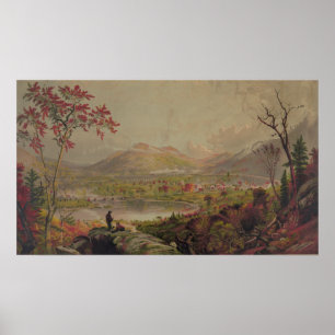 Amerikanischer Herbst: Starucca Tal u. Poster