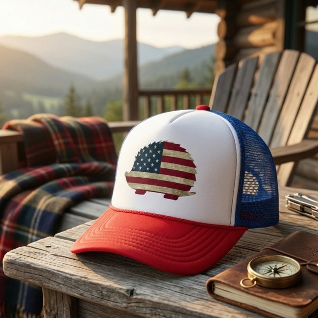 Amerikanischer Igel Truckerkappe (Von Creator hochgeladen)