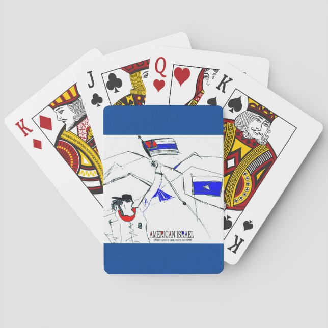 AMERIKANISCHER ISRAEL SPIELKARTEN (Rückseite)