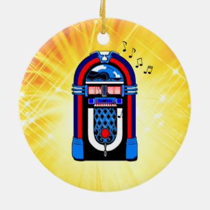 Amerikanischer Jukebox Keramik Ornament