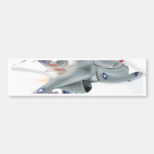 Amerikanischer Kampfjet Autoaufkleber