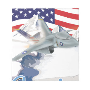 Amerikanischer Kampfjet Notizblock