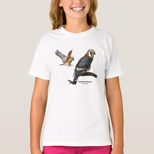 Amerikanischer Kestrel Jersey T-Shirt (Vorderseite)