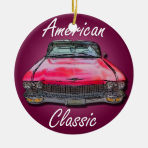 Amerikanischer Klassiker 1960 Cadillac Keramik Ornament