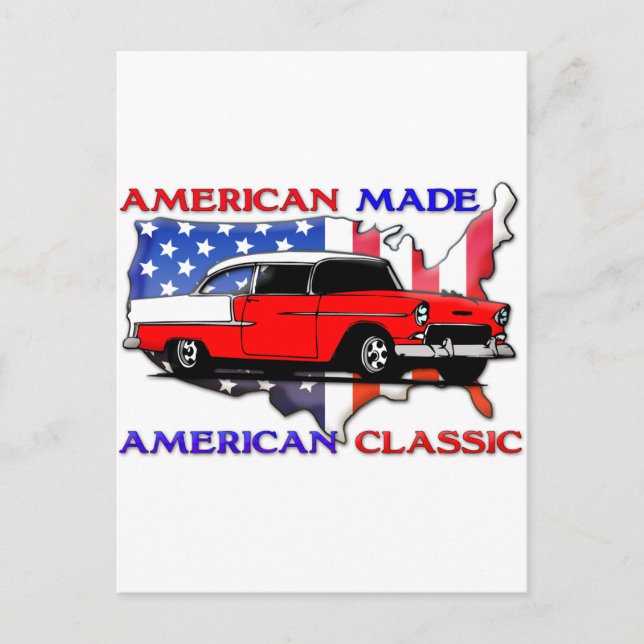 Amerikanischer Klassiker Postkarte (Vorderseite)