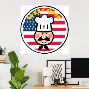 amerikanischer Koch Poster