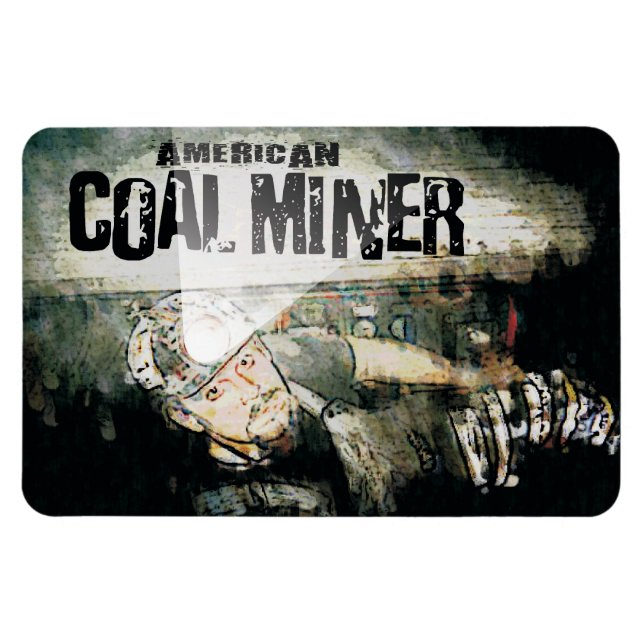 AMERIKANISCHER KOHLEBERMINIERER MAGNET (Horizontal)