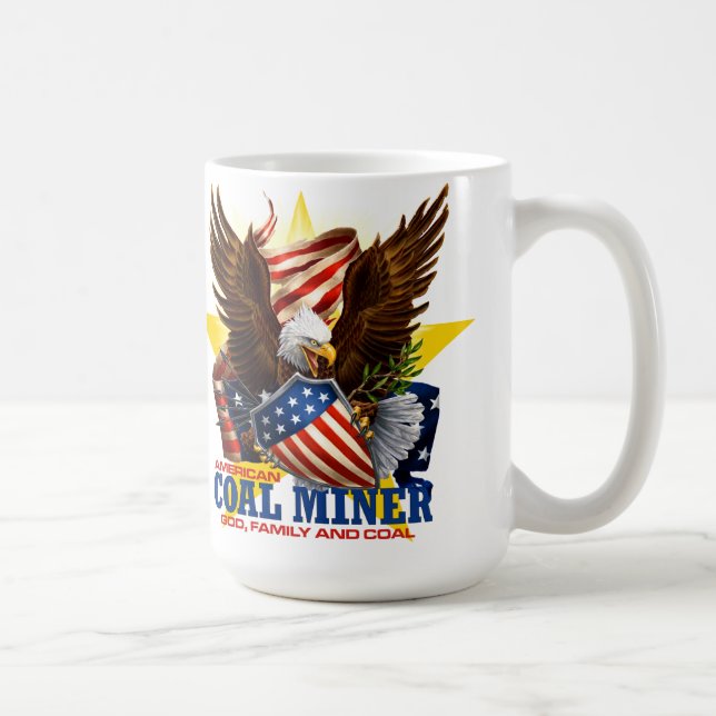 AMERIKANISCHER KOHLEN-BERGMANN KAFFEETASSE (Rechts)