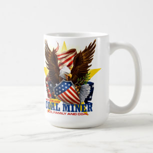 AMERIKANISCHER KOHLENBERGARBEITER KAFFEETASSE