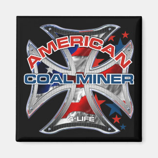 AMERIKANISCHER KOHLENBERGARBEITER MAGNET