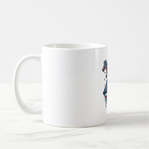 Amerikanischer Krankenpfleger Patriotische Lippen  Kaffeetasse