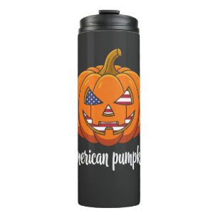 Amerikanischer Kürbis Patrioten Halloween Jack O L Thermosbecher