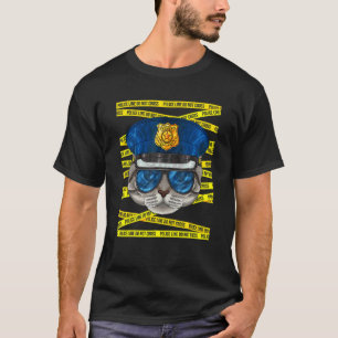 Amerikanischer Kurzhaar-Polizist Polizist Poli T-Shirt