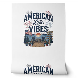 Amerikanischer Lebensstil Vibes Patriotischer See  Tapete