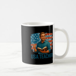 Amerikanischer Lehrer Wissensbildung Stolz Kaffeetasse