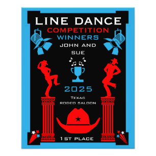 Amerikanischer Line Dance Wettbewerb Fotodruck