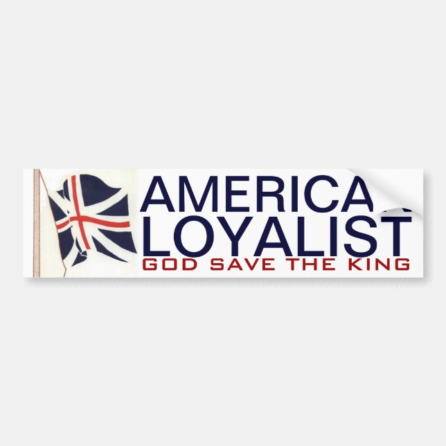 AMERIKANISCHER LOYALIST AUTOAUFKLEBER (Vorne)