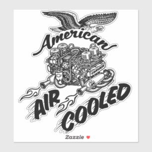 Amerikanischer luftgekühlter Motor Corvair Vinyl Aufkleber
