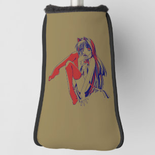 Amerikanischer Manga Neko Catgirl Kawaii Anime Golf Headcover