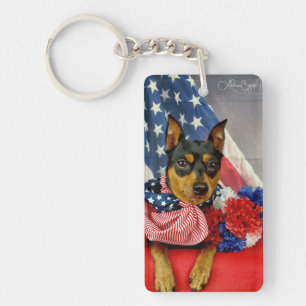 Amerikanischer MinPin Schlüsselanhänger