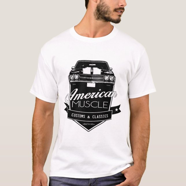 Amerikanischer Muskel Chevelle T-Shirt (Vorderseite)