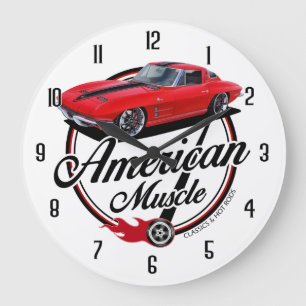 Amerikanischer MuskelStingray Große Wanduhr