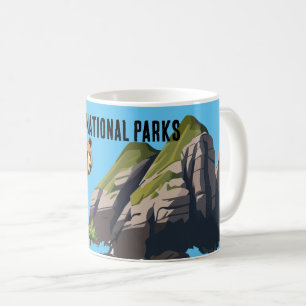 Amerikanischer Nationalpark Braunbär Kiefer Kaffeetasse