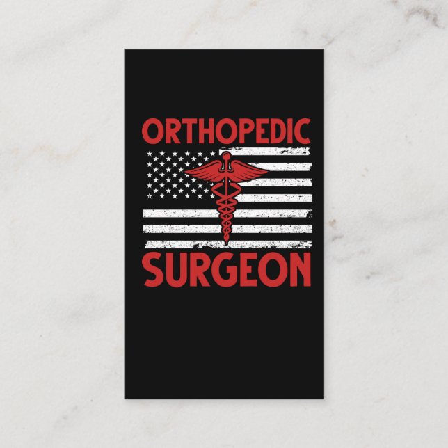 Amerikanischer Orthopädischer Visitenkarte (Vorderseite)
