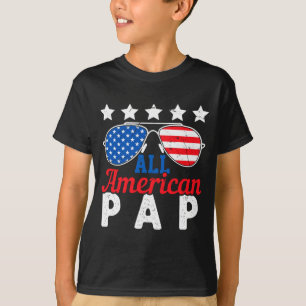 Amerikanischer Pap Retro 4. Juli Patriotischer Opa T-Shirt