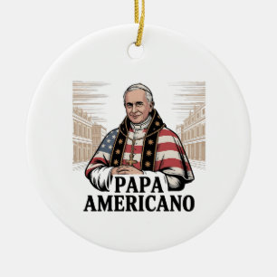 Amerikanischer Papst Leo Katholische Kirche Christ Keramik Ornament