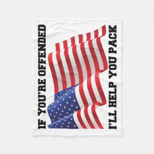 Amerikanischer Patriot  Fleecedecke