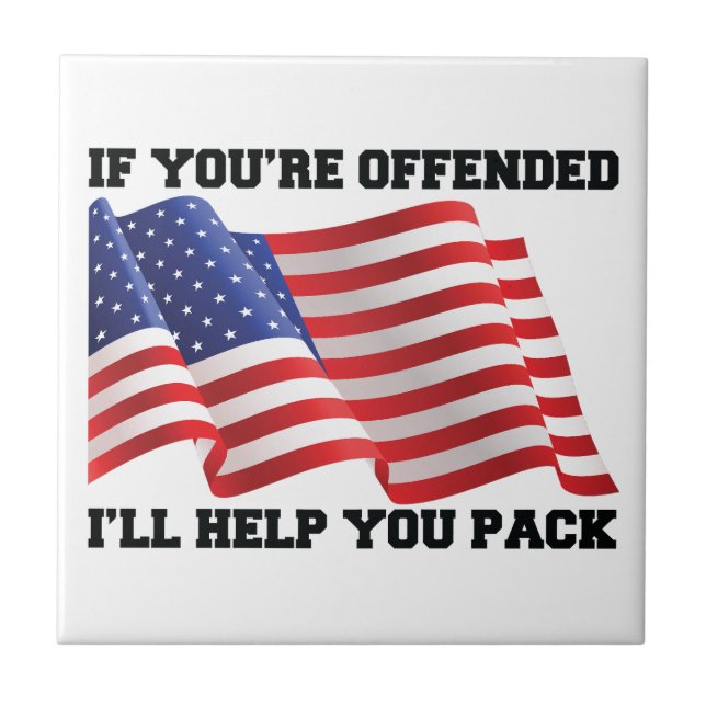 Amerikanischer Patriot  Fliese (Vorderseite)