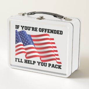 Amerikanischer Patriot  Metall Brotdose