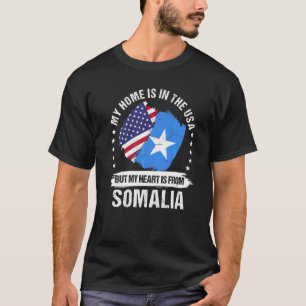 Amerikanischer Patriot Somalia-Flagge Amerikanisch T-Shirt