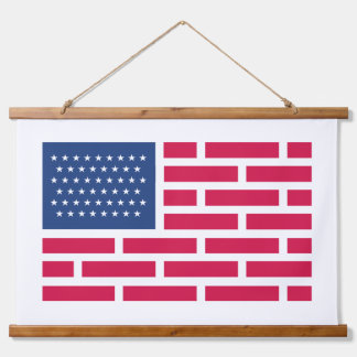 Amerikanischer Patriot USA Wandteppich Mit Holzrahmen