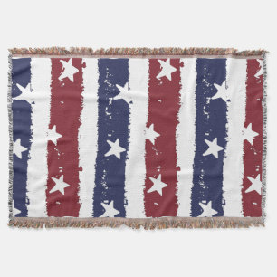 Amerikanischer patriotischer beunruhigter decke